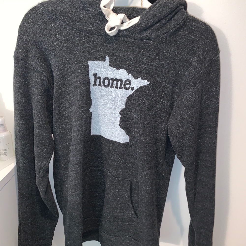 grey minnesota home hoodie size medium